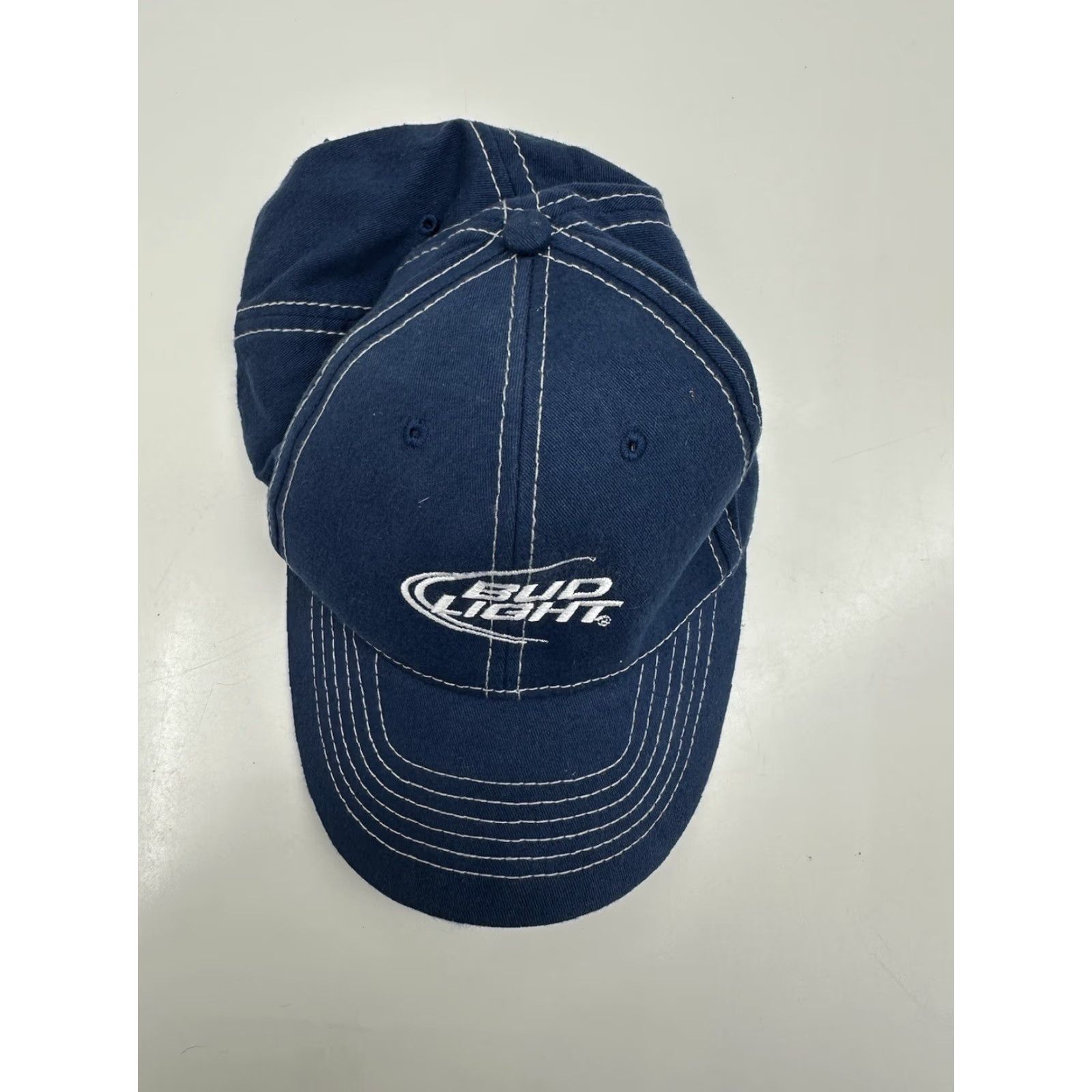 Vintage Bud Light Blue Adjustable Baseball Hat Cap OSFA Unisex Adult Size ONE SIZE - 3 Thumbnail