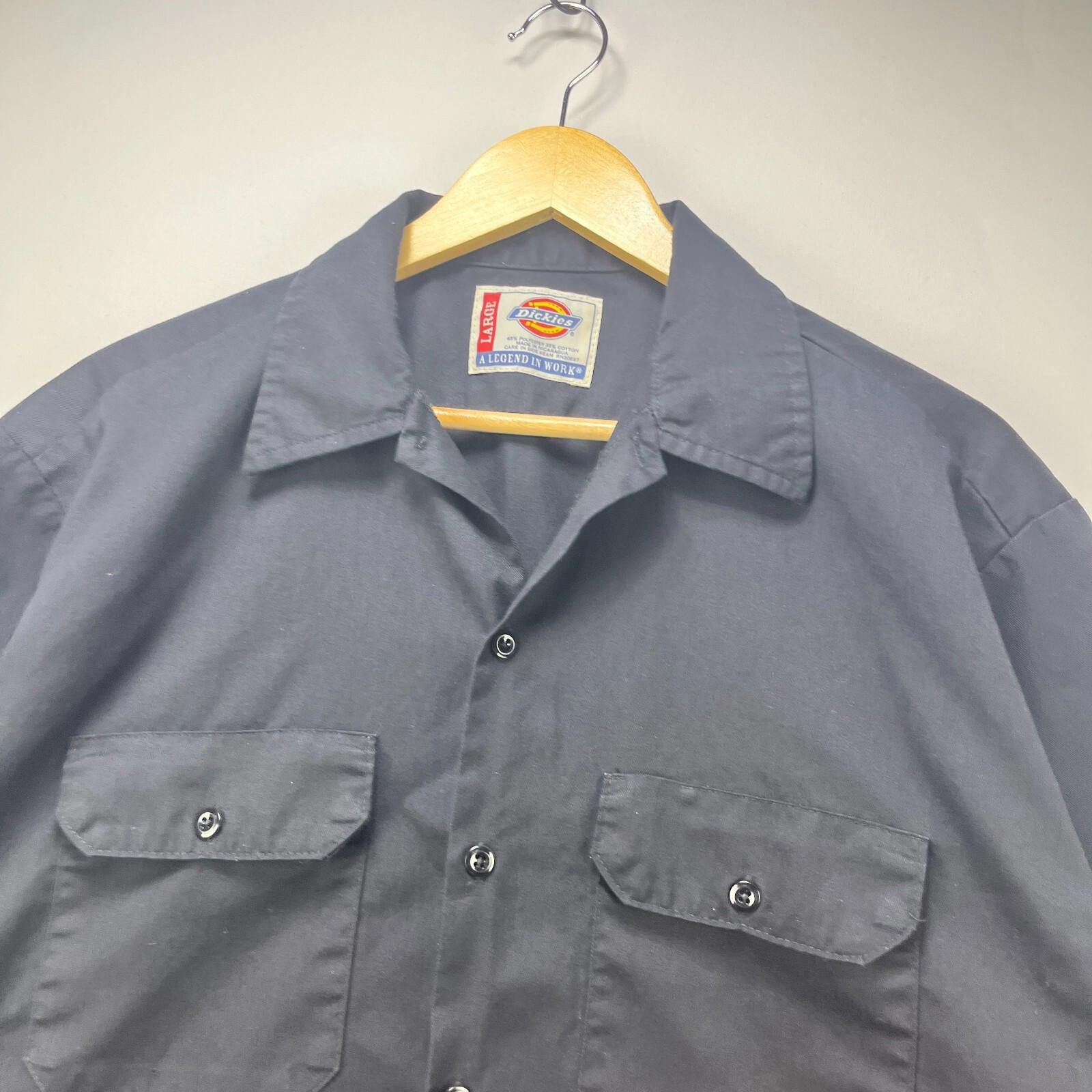 Dickies Vintage Dickies Button Up Shirt Black Large Work Size US L / EU 52-54 / 3 - 3 Thumbnail