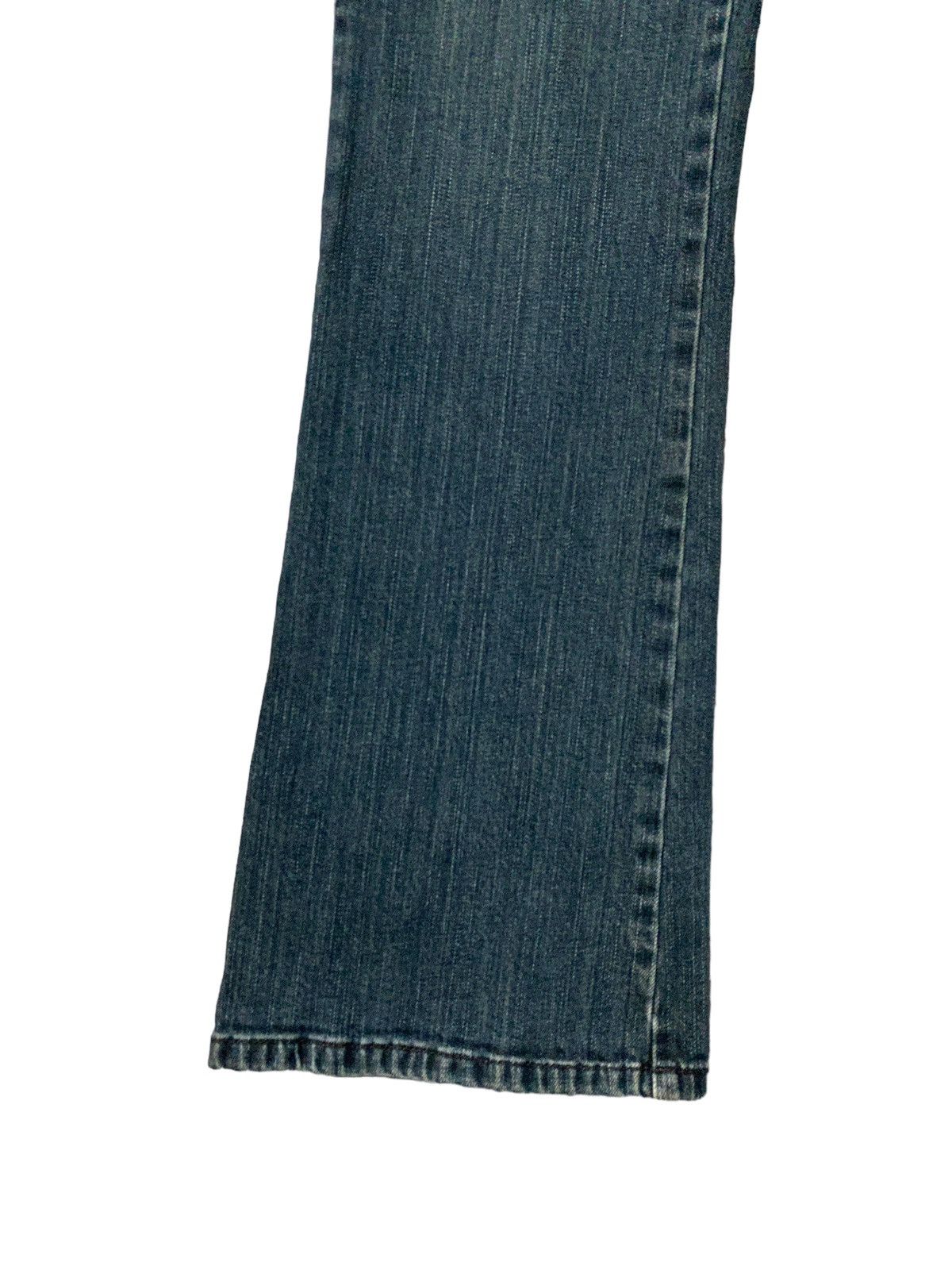 Harley Davidson Flared HARLEY DAVIDSON Leather Boot Cut Denim Jeans Size US 29 - 8 Thumbnail