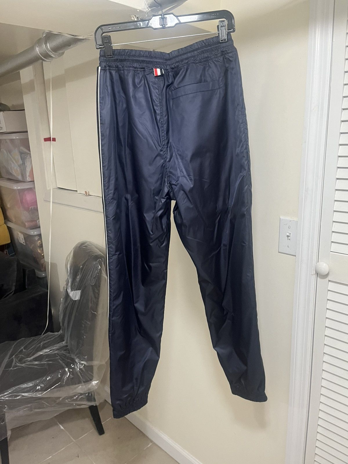 Thom Browne Thom Browne Track Pants In Ripstop With RWB Stripe Sz 2 Size US 32 / EU 48 - 7 Thumbnail