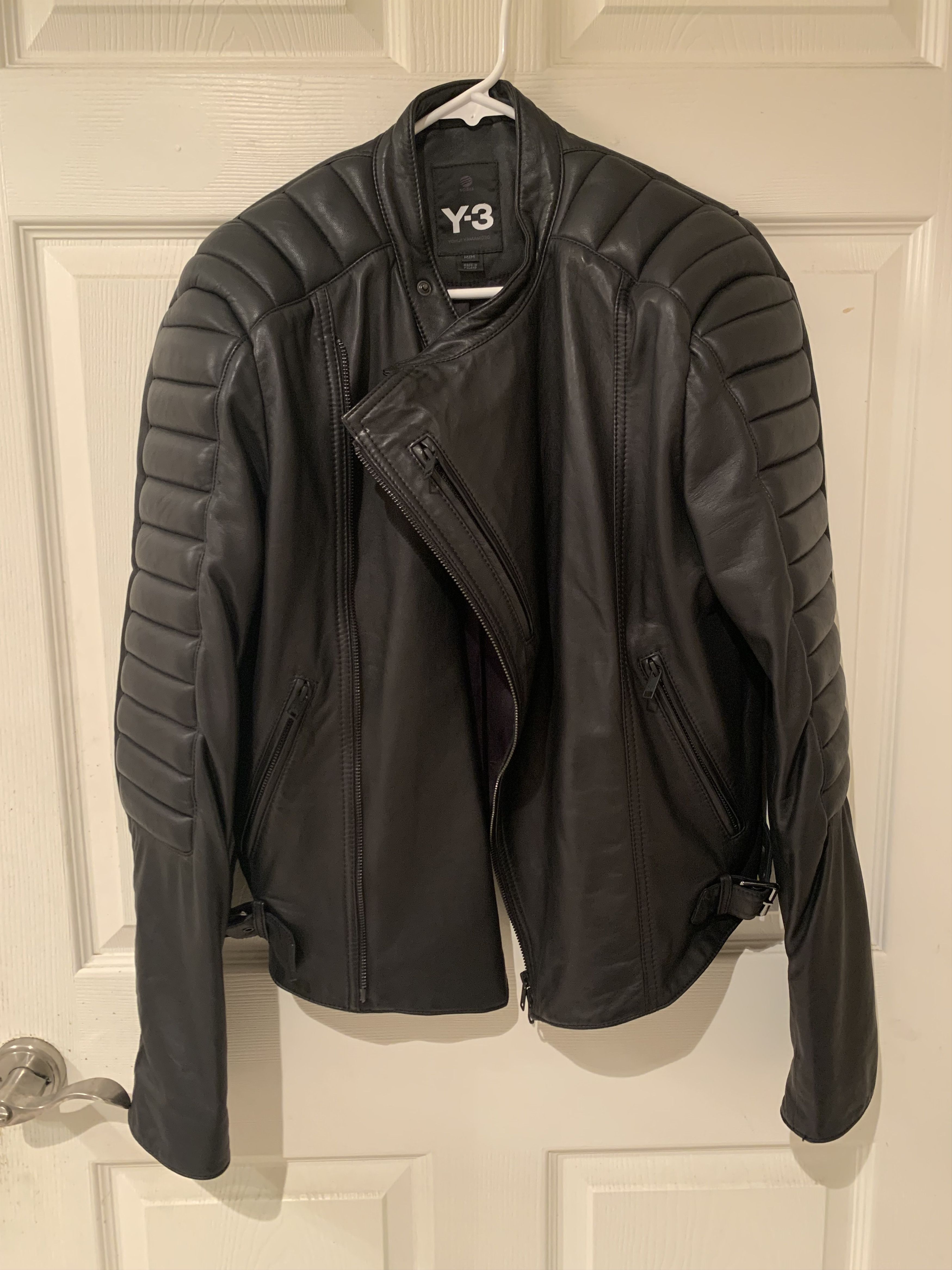 Y-3 Y-3 Lamb Leather Biker Jacket Yohji Yamamoto Size US M / EU 48-50 / 2 - 1 Thumbnail