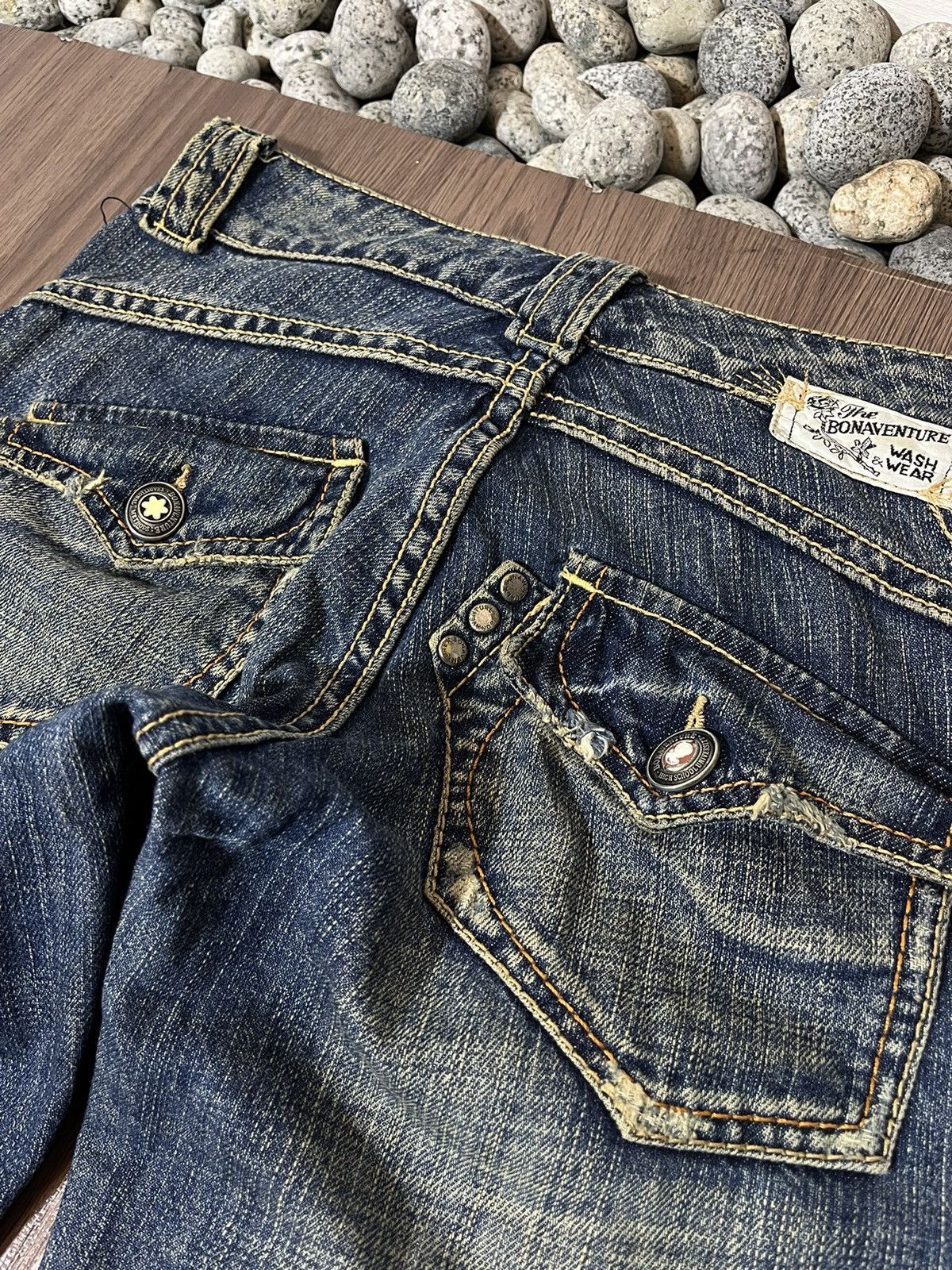 20471120 × If Six Was Nine × Japanese Brand The Bonaventure Vintage fatigue flare mudwash jeans Size US 30 / EU 46 - 8 Thumbnail