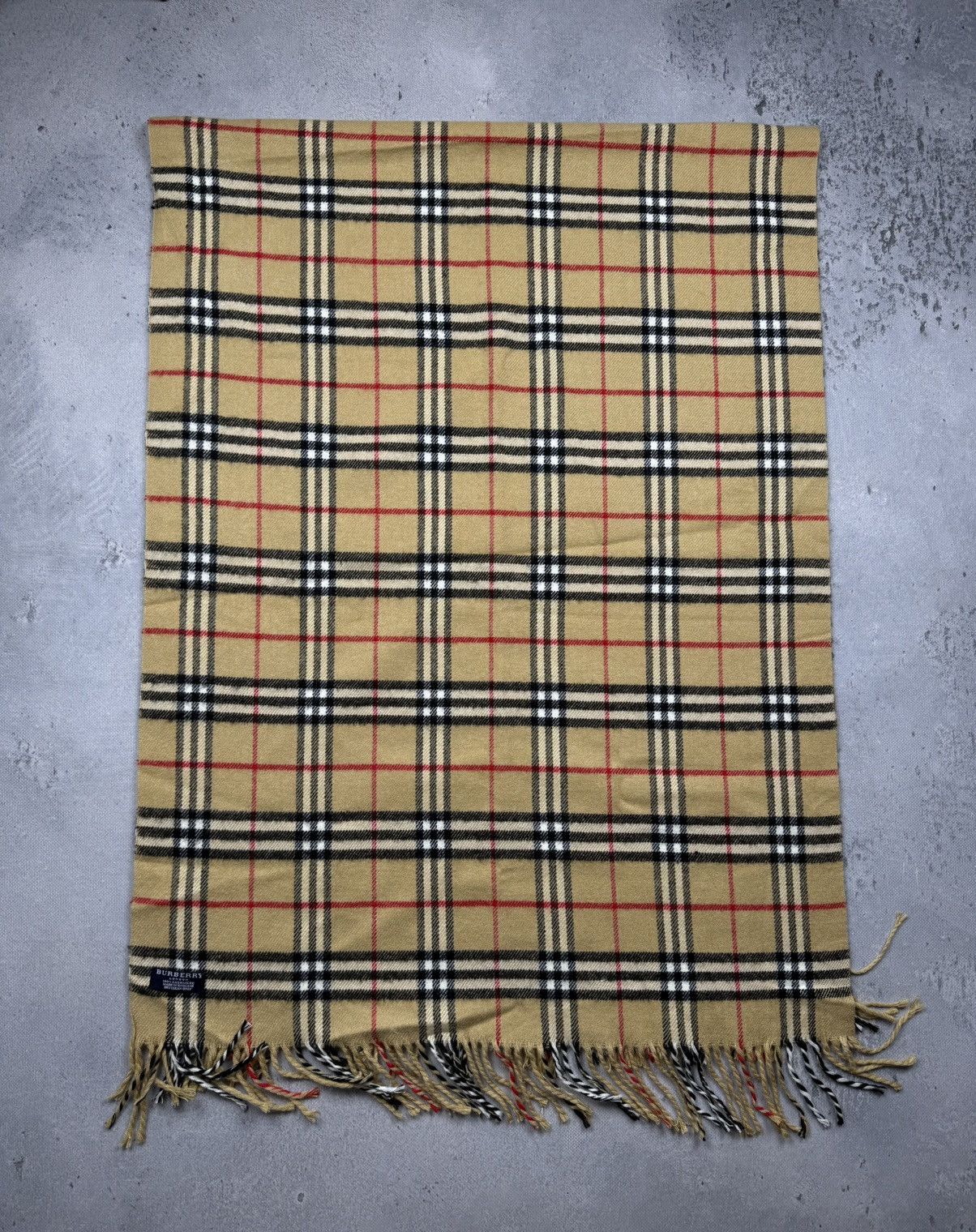 Burberry VTG Burberry London Nova Check 100% Cashmere Scarf England Size ONE SIZE - 2 Thumbnail