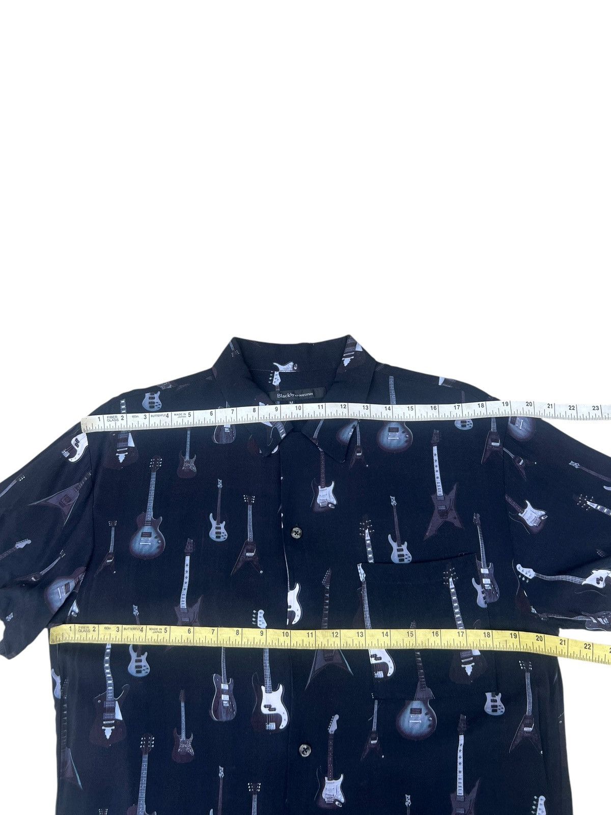 Vanquish Black Vanquish Guitars Collection 100% Rayon Hawaiian Shirt Size US M / EU 48-50 / 2 - 2 Thumbnail