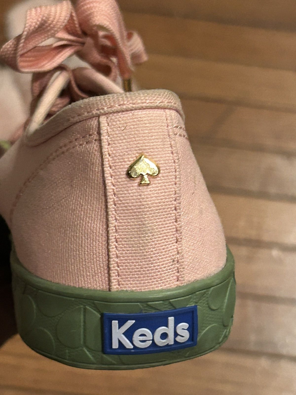 Kate Spade Keds X Kate Spade Pink & Green Sneakers Size US 8.5 / IT 38.5 - 9 Thumbnail