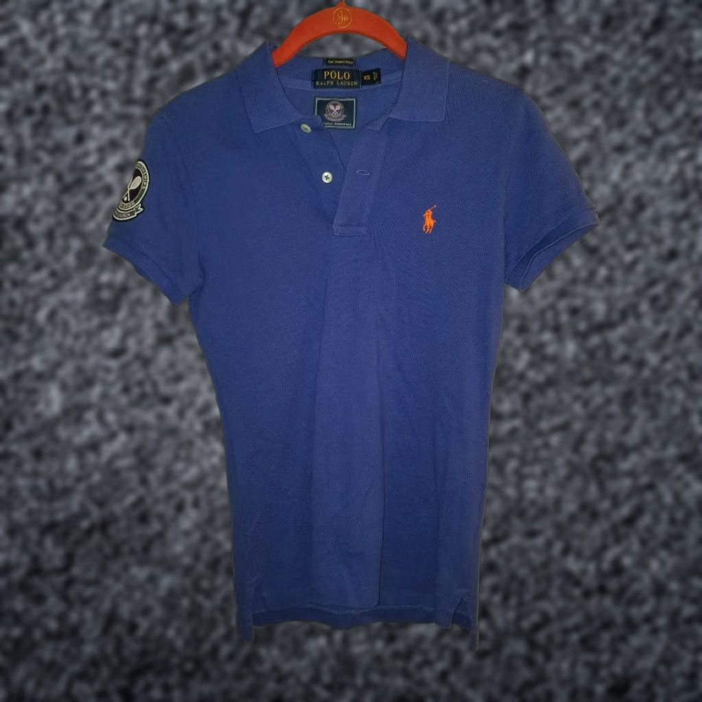 Polo Ralph Lauren Womens XS Polo Ralph Lauren OFFICIAL Wimbledon Graphic Polo Tennis Shirt Polo Shirt Womens XS Wimbledon Graphic Tennis Shirt blue Size XS / US 0-2 / IT 36-38 - 1 Thumbnail
