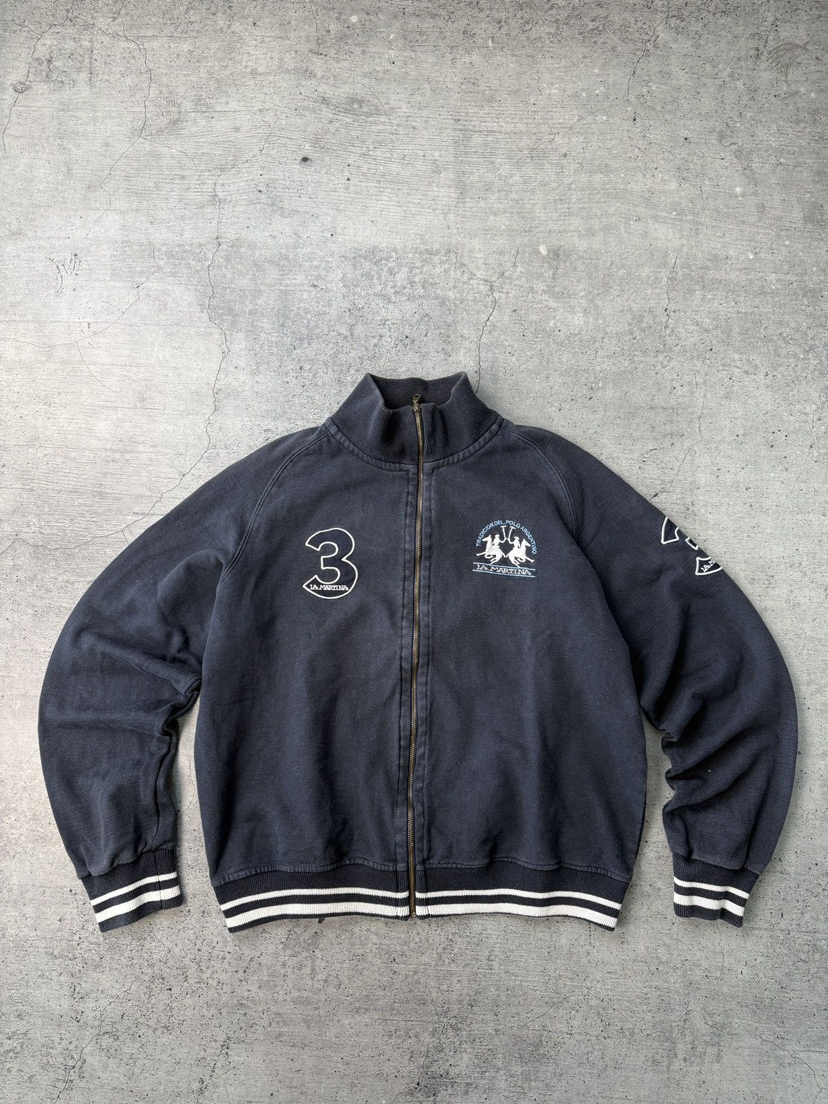 Vintage Y2K Polo Ralph Lauren Style La Martina Zip Hoodie