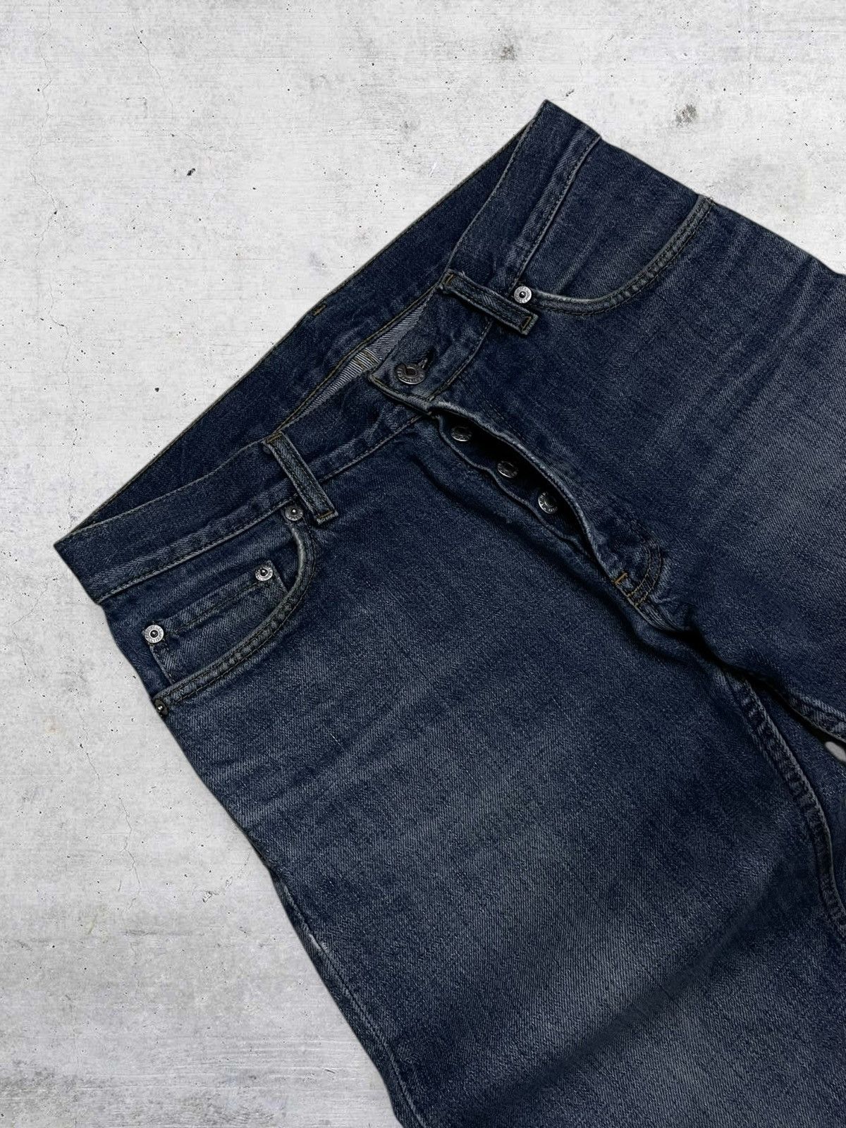 Helmut Lang VINTAGE HELMUT LANG 1998 DISTRESSED BLUE WASHED OG DENIM Size US 30 / EU 46 - 8 Thumbnail