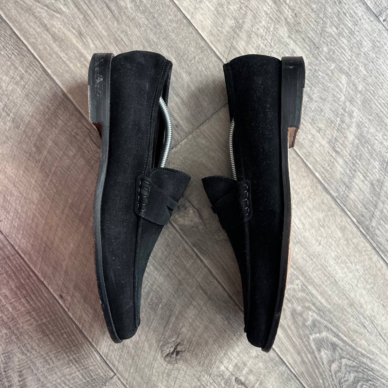 Russell & Bromley Russell & Bromley Black Suede Handmade Penny Strap EU 43 Size US 10 / EU 43 - 2 Thumbnail