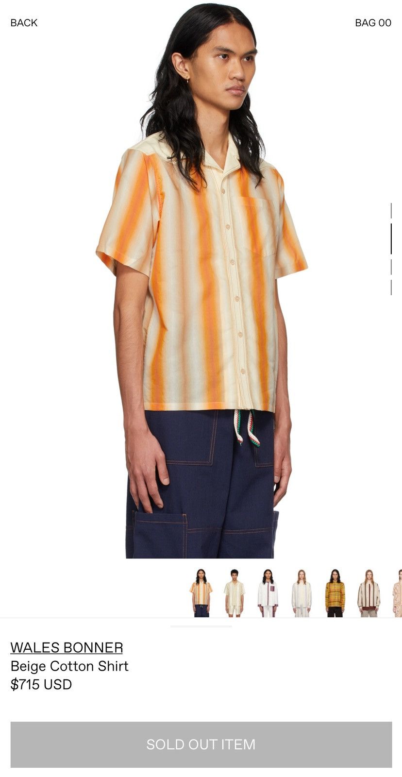 Wales Bonner Wale Bonner Cotton Shirt Size US XL / EU 56 / 4 - 6 Thumbnail