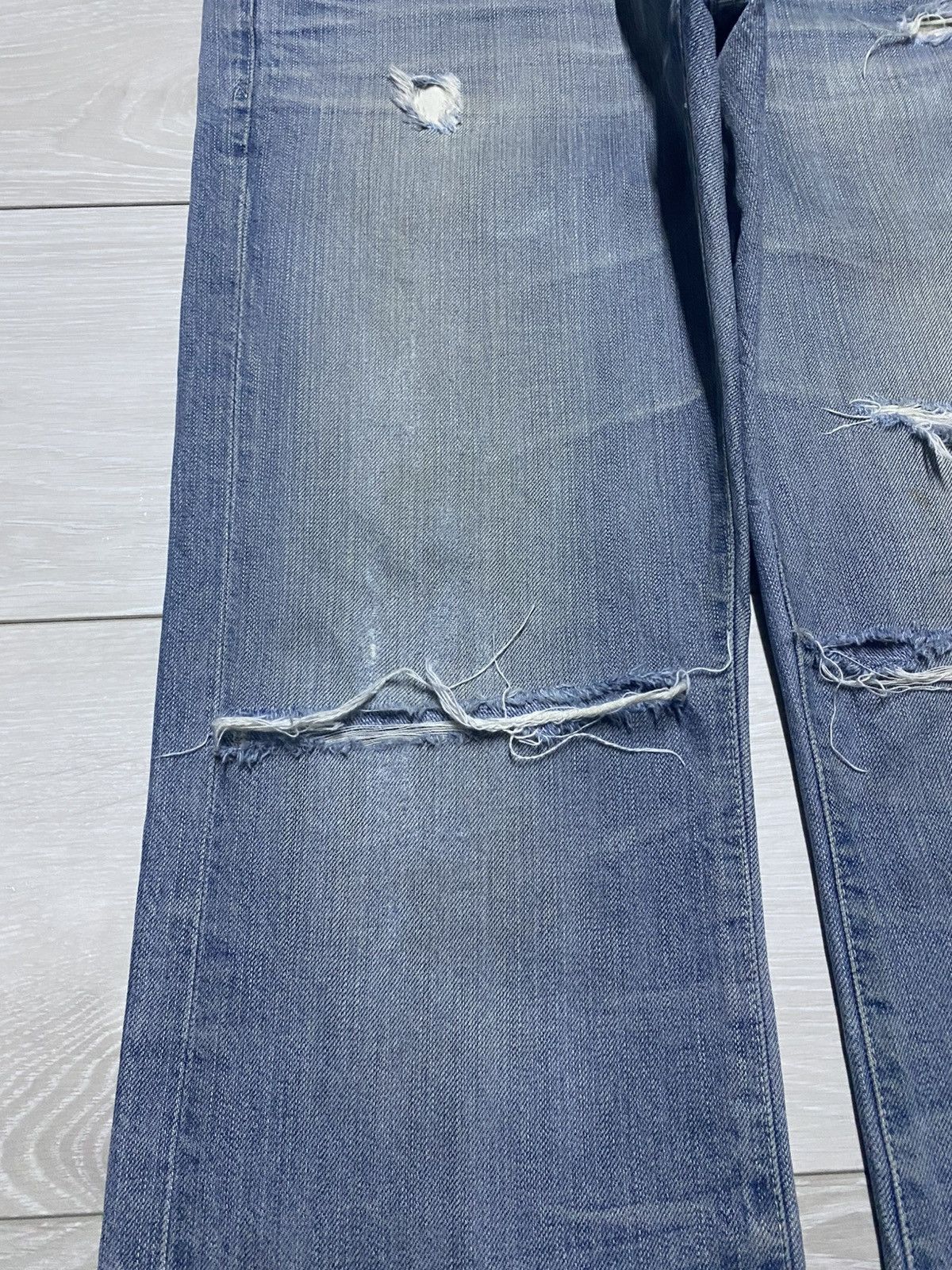 AG Adriano Goldschmied Vtg Ag Adriano Goldschmied Straight Leg DistressedJeans Size US 32 / EU 48 - 7 Thumbnail