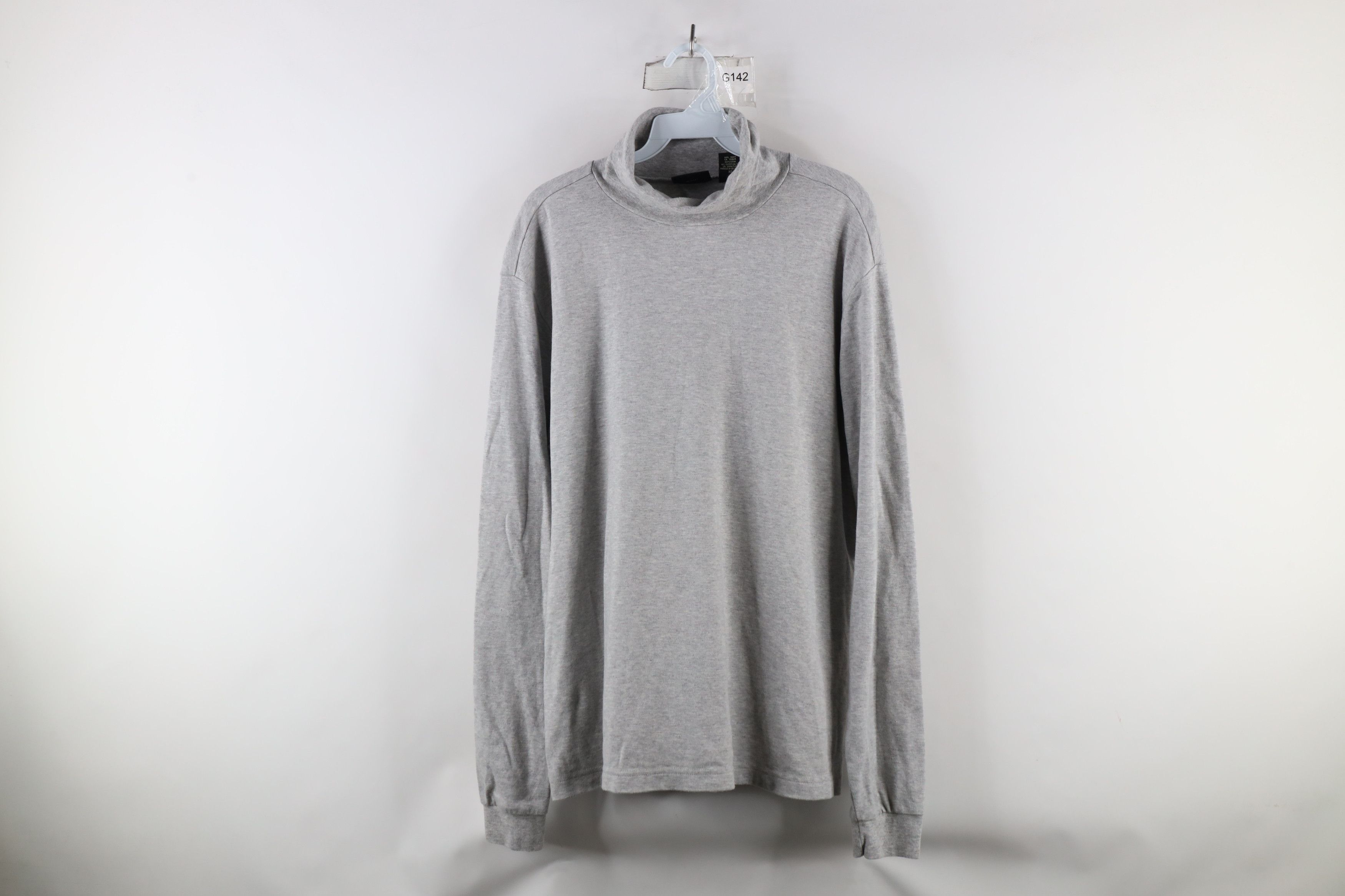 Eddie Bauer × Vintage Vintage 90s Eddie Bauer Long Sleeve Turtleneck T-Shirt Gray Size US XL / EU 56 / 4 - 1 Thumbnail
