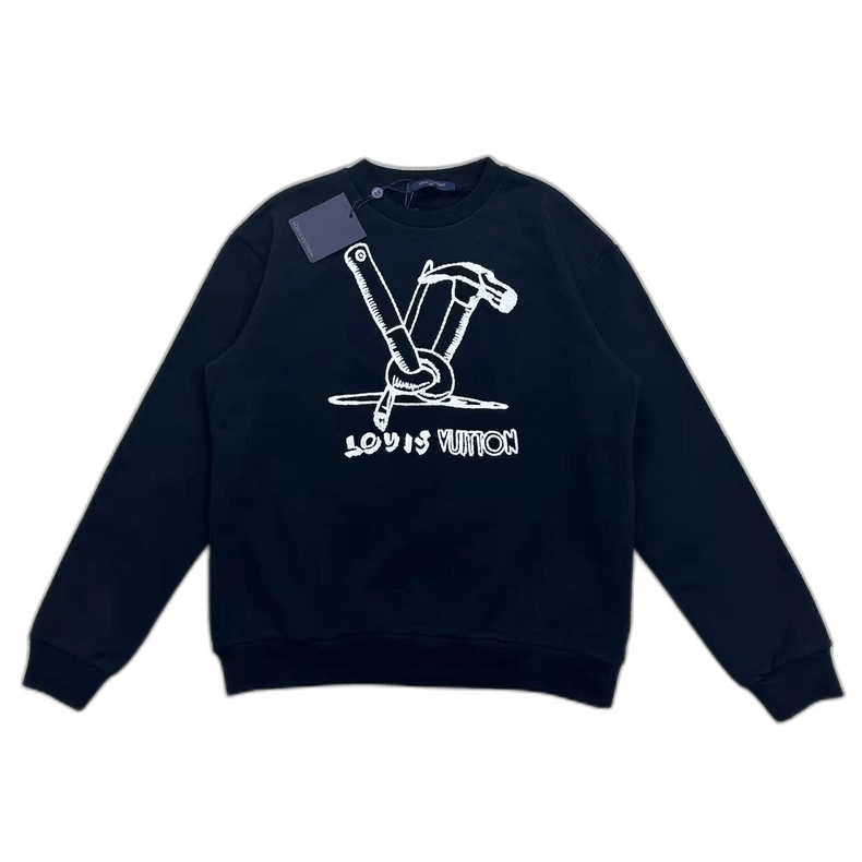 Louis Vuitton Louis Vuitton Hammer Logo Embroidered Sweatshirt Size US XL / EU 56 / 4 - 1 Thumbnail