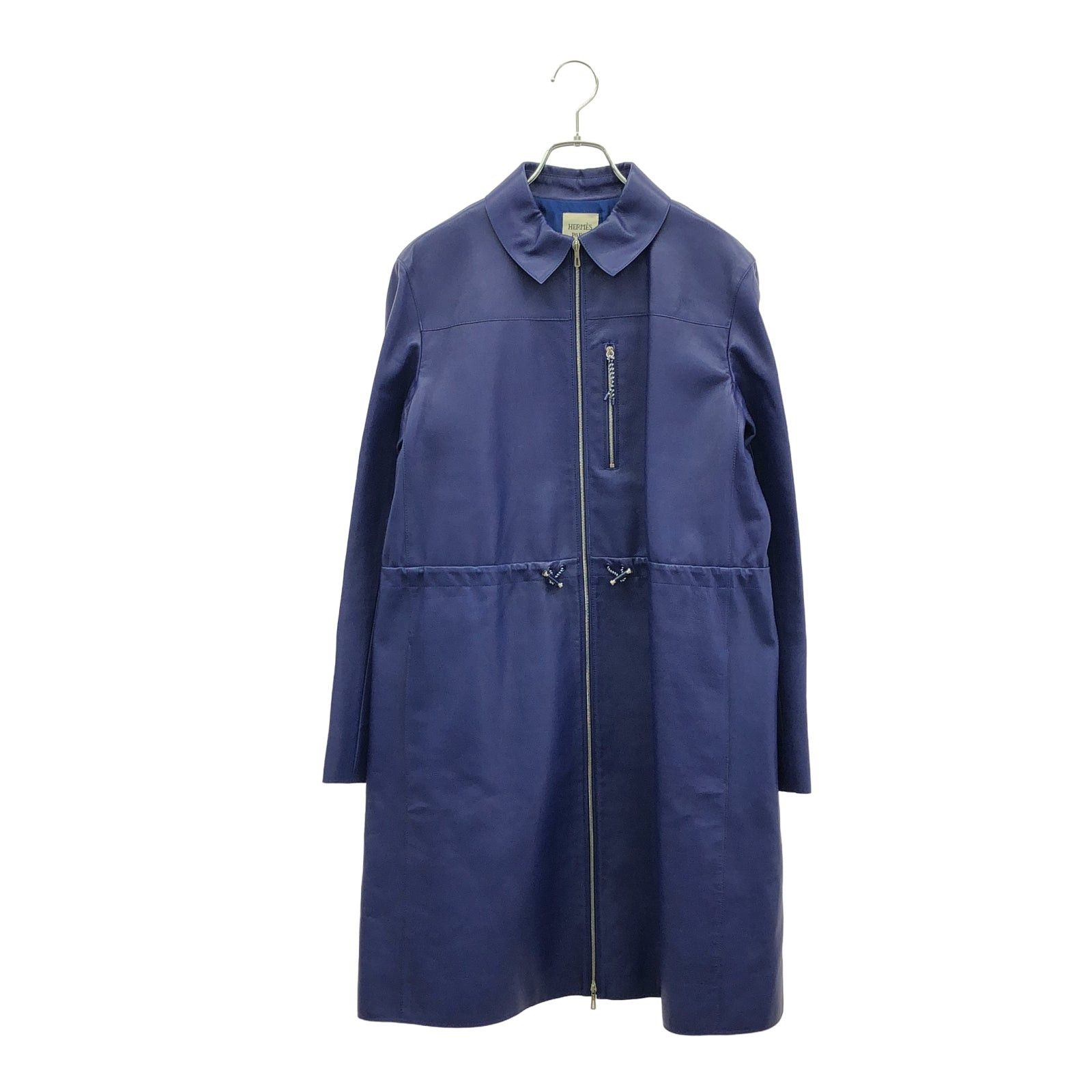 Hermes Hermes Coat Calfskin (Cowhide) Blue Size ONE SIZE - 1 Thumbnail