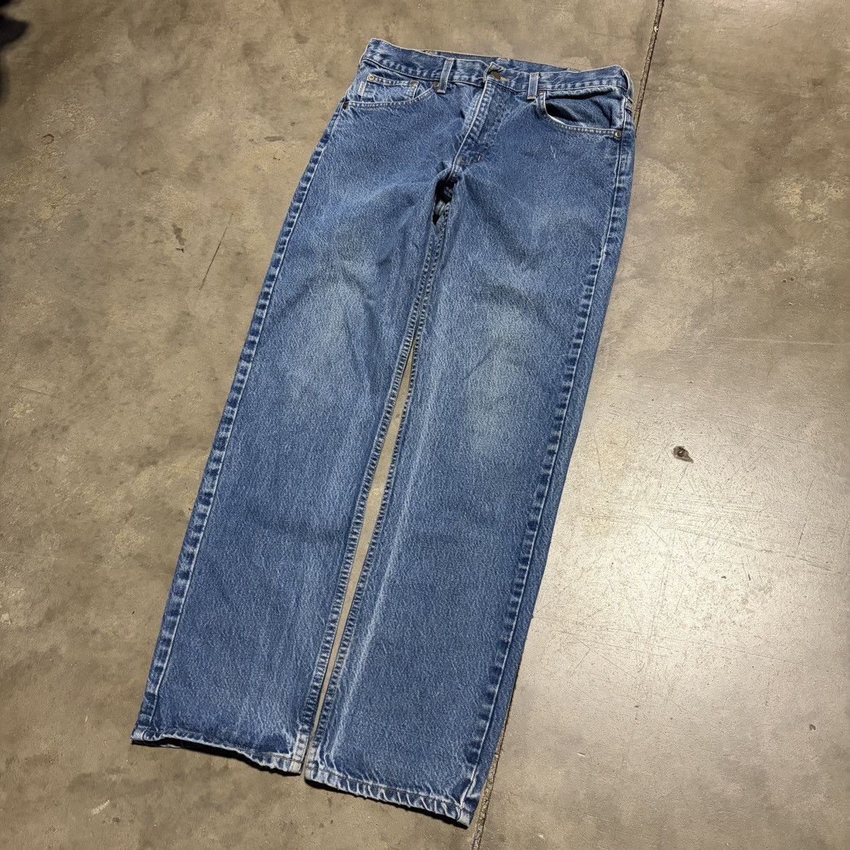 Carhartt Vintage Carhartt Denim Jeans Washed Faded B19 PRW Grunge Y2K Size US 33 - 2 Thumbnail