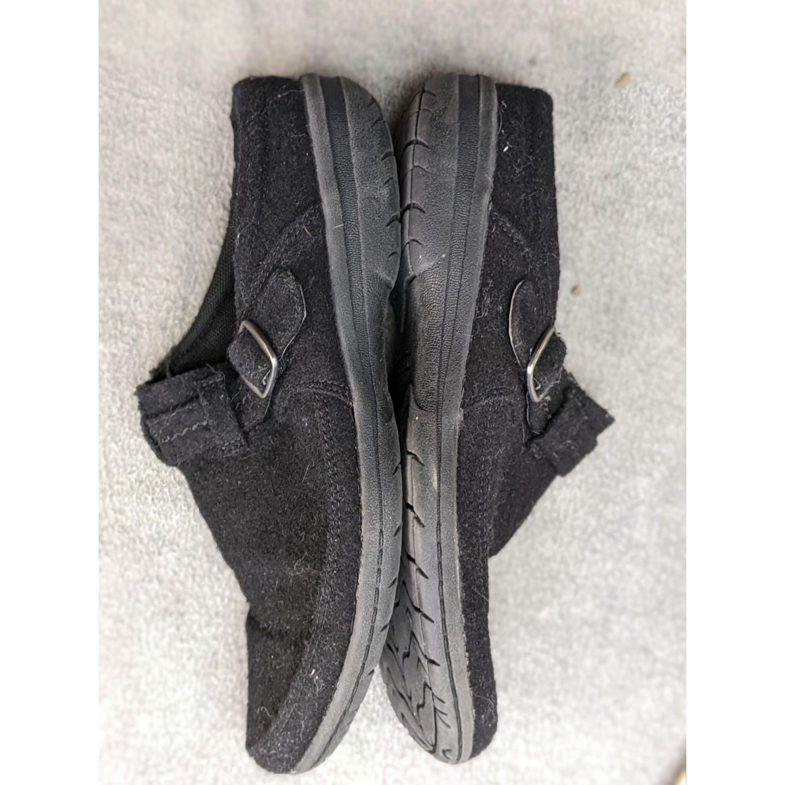 Merrell Merrell Womens Slip-On Slipper Black Fabric Buckle 8 M Fleece Indoor Outdoor J95298 Size M / US 6-8 / IT 42-44 - 7 Thumbnail