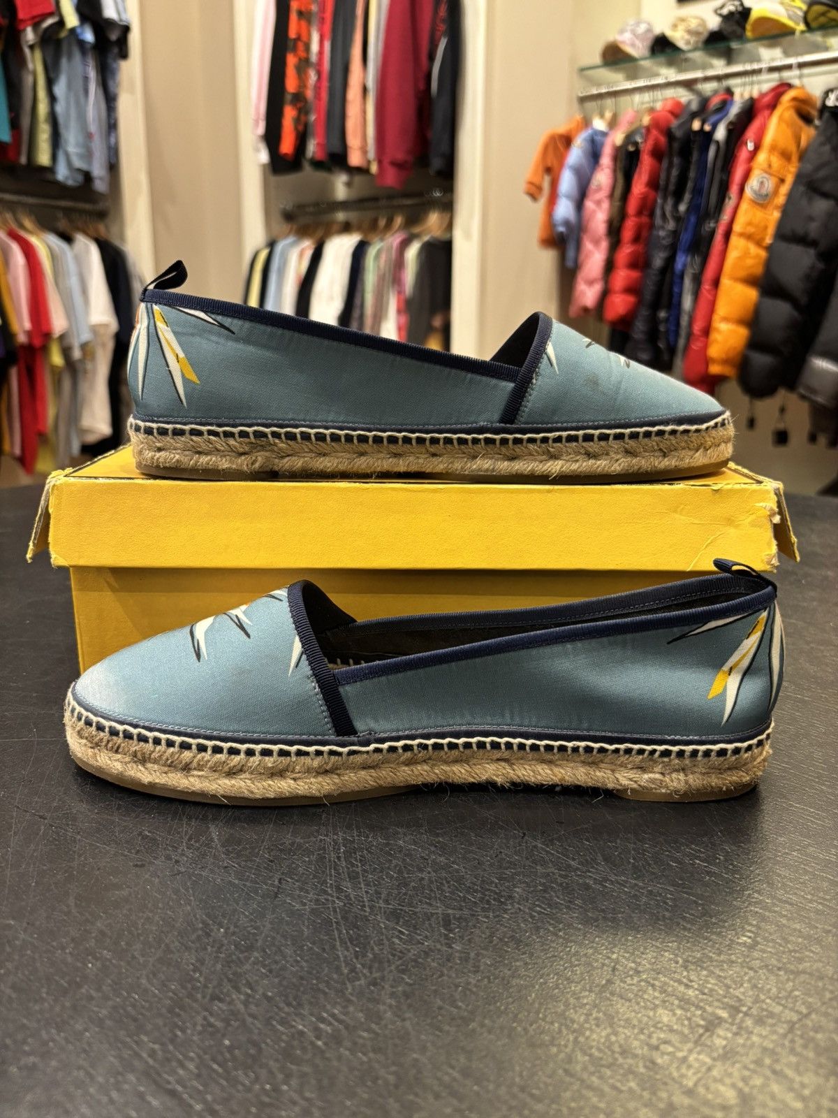 Fendi Fendi Blue Print Espadrilles Size US 9 / IT 39 - 2 Thumbnail