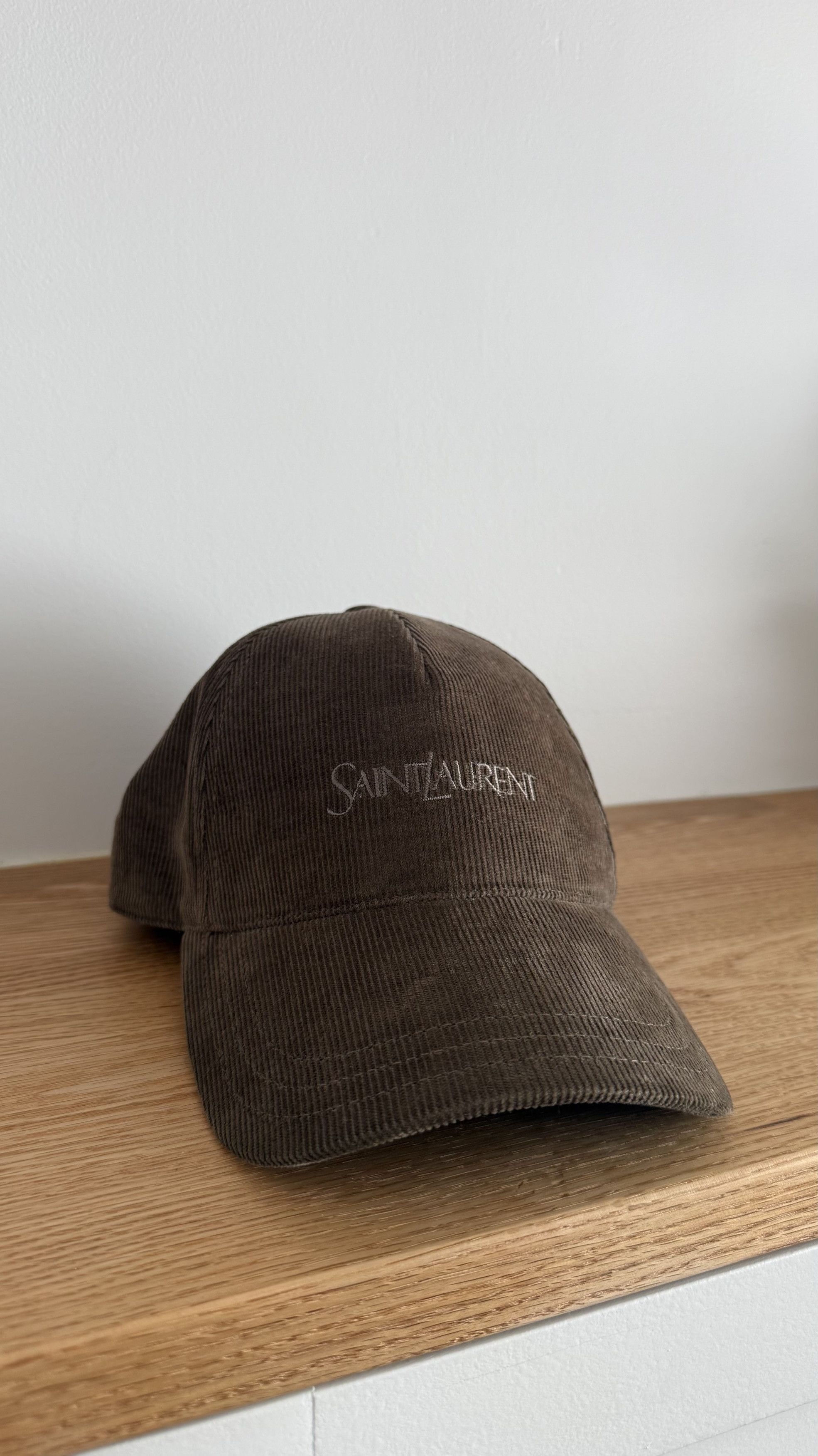Yves Saint Laurent Corduroy Cap