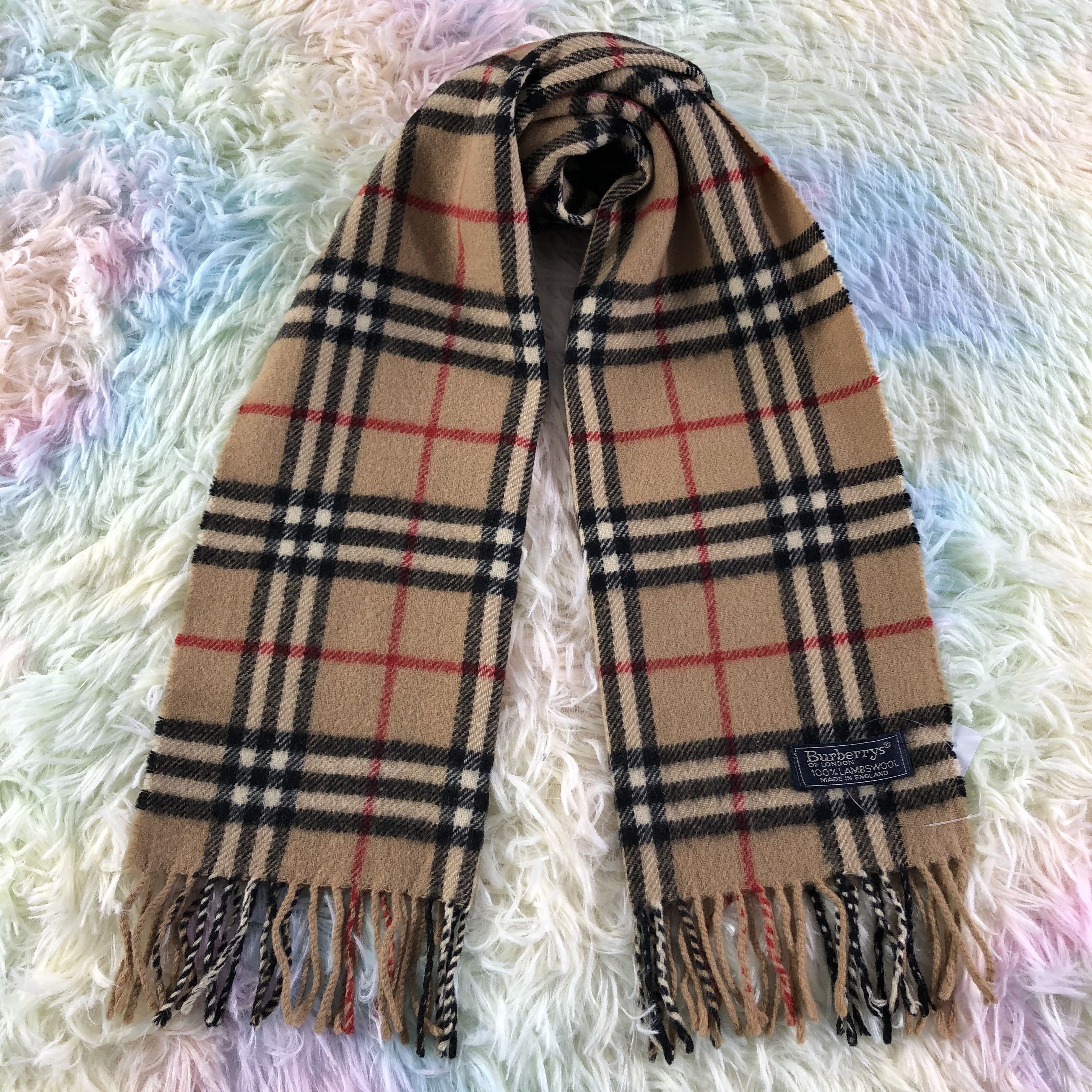 Burberry × Vintage Burberry Scarf / Muffler / Neckwear - KM504 Size ONE SIZE - 1 Thumbnail