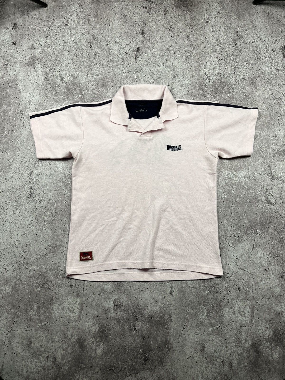 Lonsdale Mens Vintage Lonsdale Big Logo Polo T Shirt Old Money Casual Size US L / EU 52-54 / 3 - 2 Thumbnail