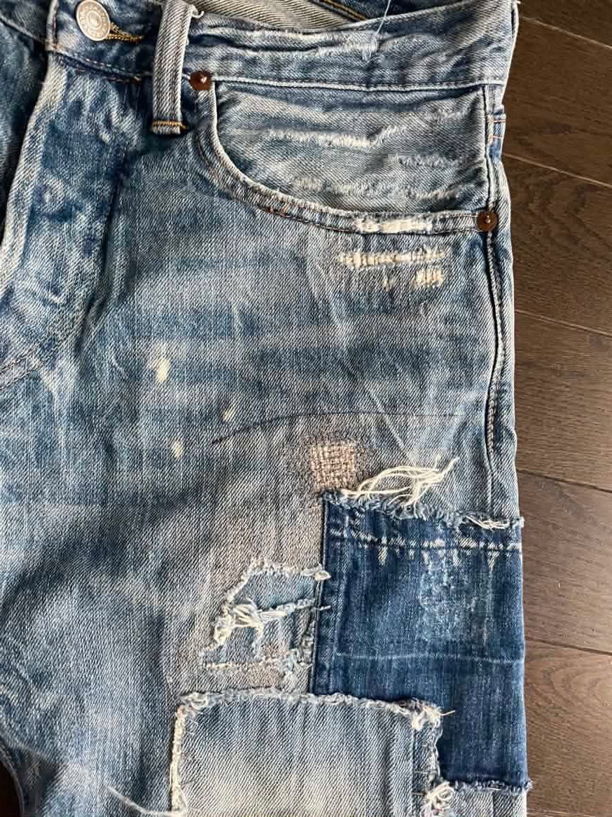 Polo Ralph Lauren Polo RL Sullivan Slim Patchwork Paint Splatter 31x30 Size US 31 - 7 Thumbnail
