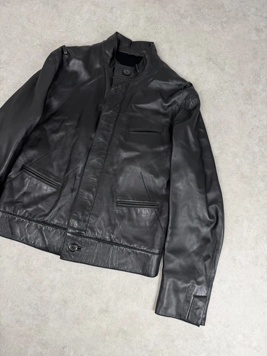 Louis Vuitton 2000s Louis Vuitton Black French Classy Leather Jacket Size US M / EU 48-50 / 2 - 7 Thumbnail