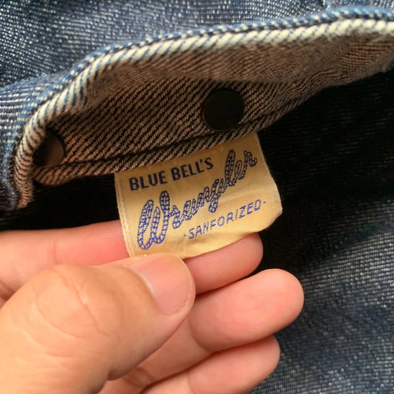 N.Hoolywood N.Hoolywood X Wrangler Blue Bell’s Dark Blue Denim Pants Size US 31 - 14 Thumbnail