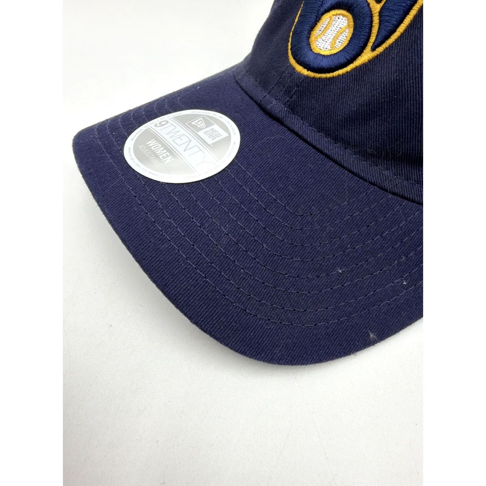 New Era VINTAGE: No (omit) Milwaukee Brewers New Era 9TWENTY Women Hat Blue One Size Size ONE SIZE - 5 Thumbnail