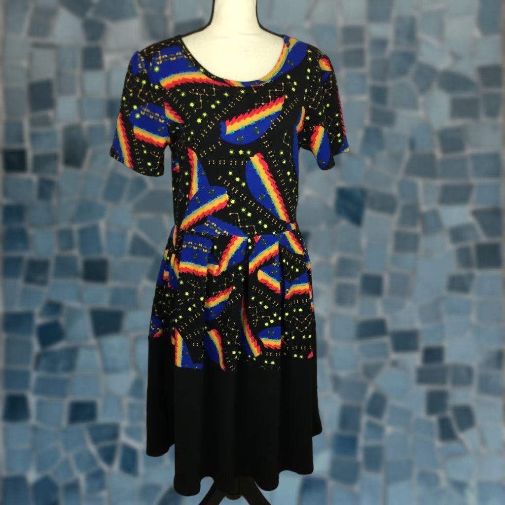 lularoe fitted dress The Annie Easy Fit Collared Dress Hot Pink Dress – Liza Byrd