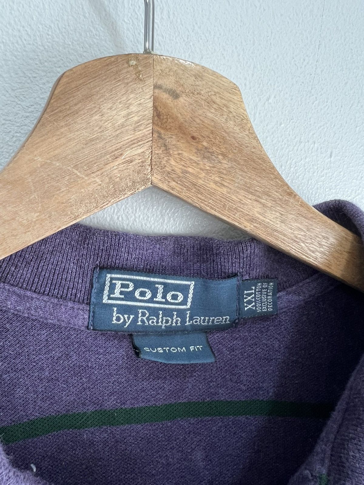 Polo Ralph Lauren Vintage 90s Ralph Lauren Polo Shirt Striped pony xxl Size US XXL / EU 58 / 5 - 3 Thumbnail