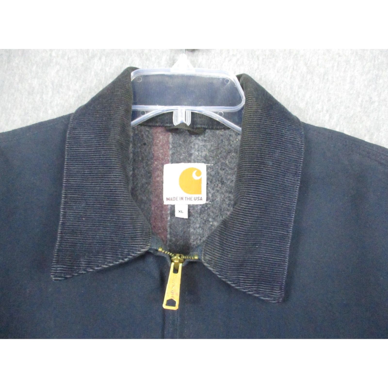 Carhartt VINTAGE Carhartt Jacket Blanket Lined Detroit J209 USA Navy Blue Mens XL City USA Blue Jacket Size US XL / EU 56 / 4 - 3 Thumbnail