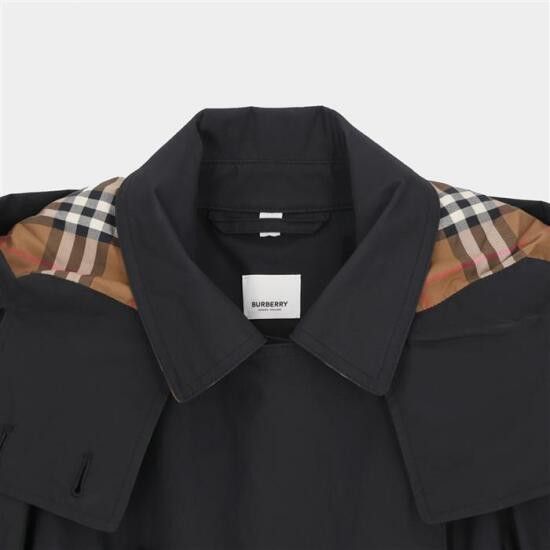 Burberry o1w1db10426 Trench Coat in Black Size S / US 4 / IT 40 - 3 Thumbnail