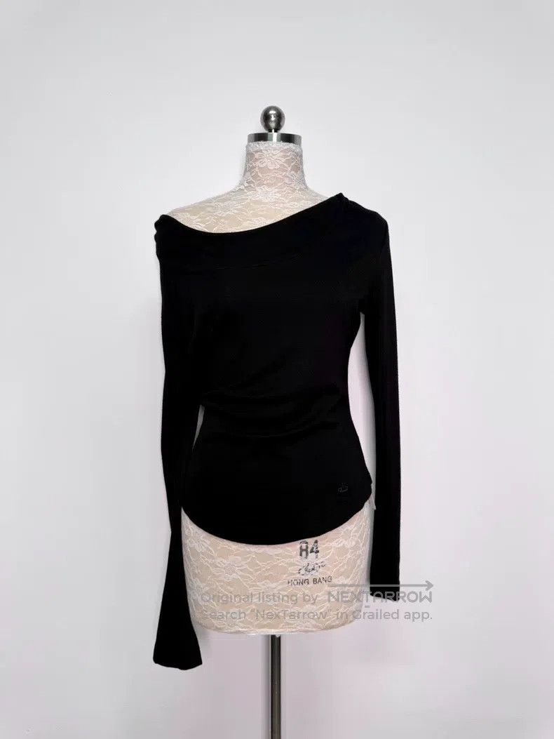 Vivienne Westwood Vivienne Westwood Black Off Shoulder Long Sleeve Top, Can Size M / US 6-8 / IT 42-44 - 1 Thumbnail