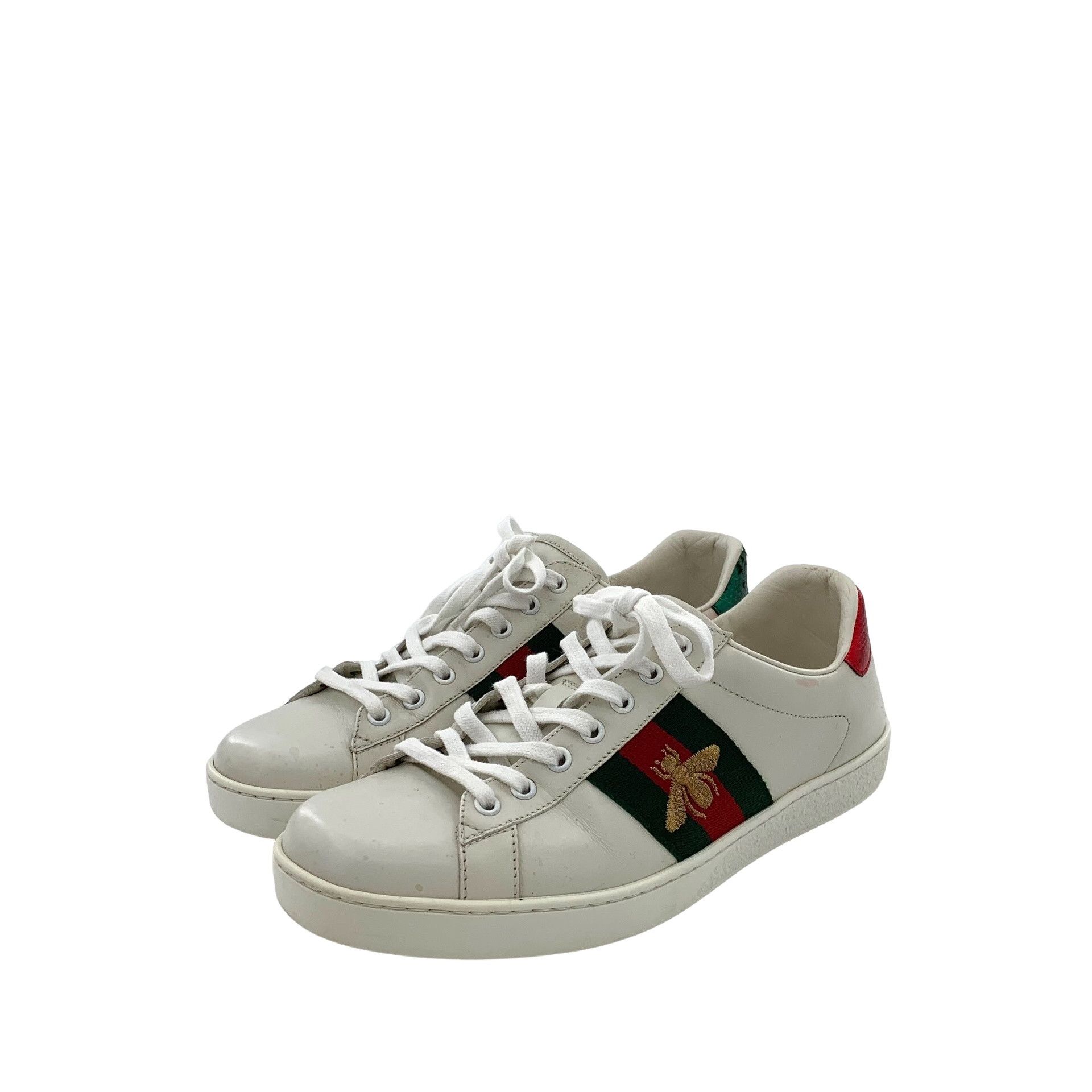 Gucci Gucci Bee Embroidered Ace Sneakers Size 8.5 Size US 9.5 / EU 42-43 - 1 Thumbnail