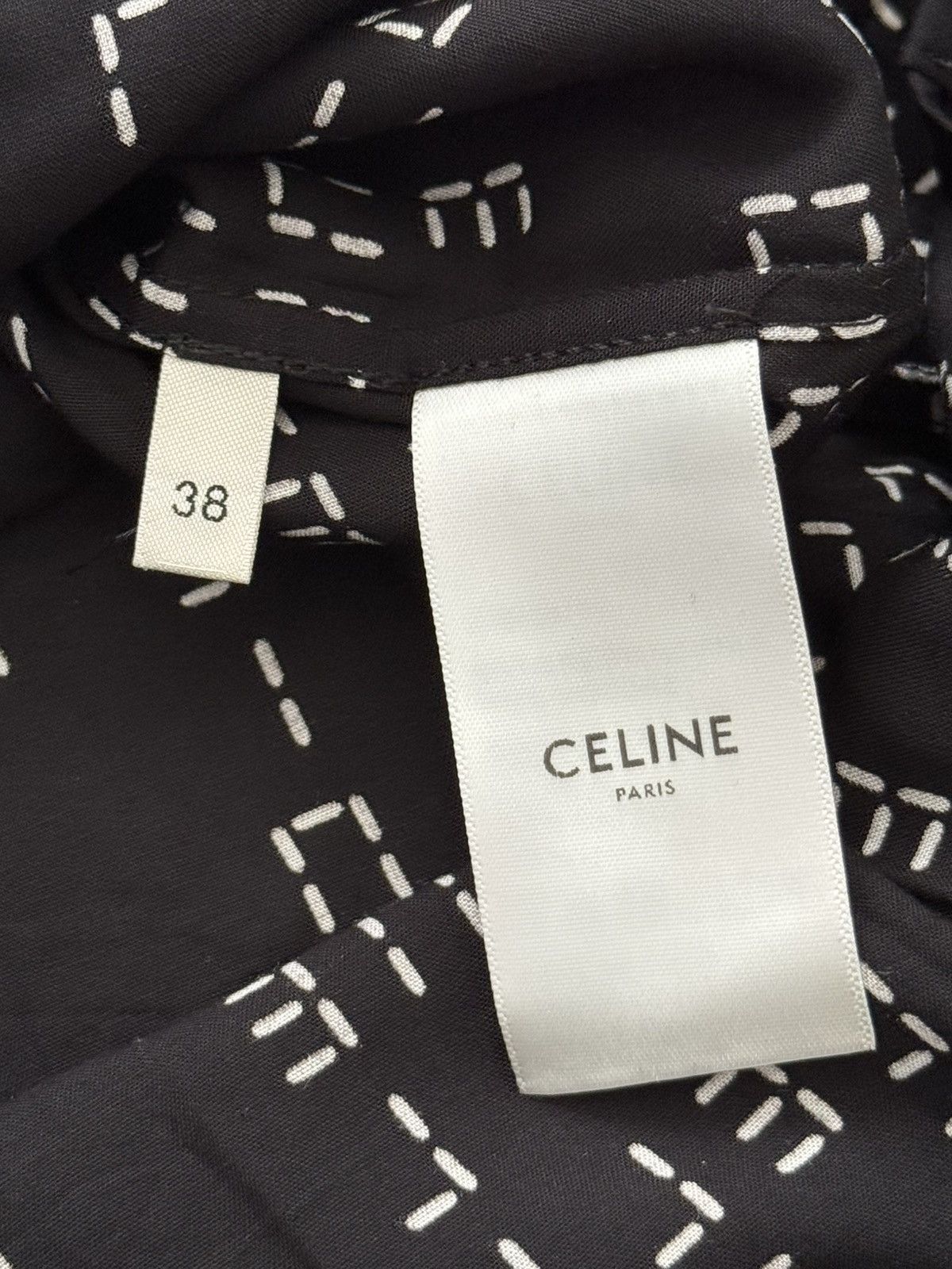 Celine FW22 Celine Hedi Slimane Analog Logo Monogram Button Shirt Size US S / EU 44-46 / 1 - 8 Thumbnail
