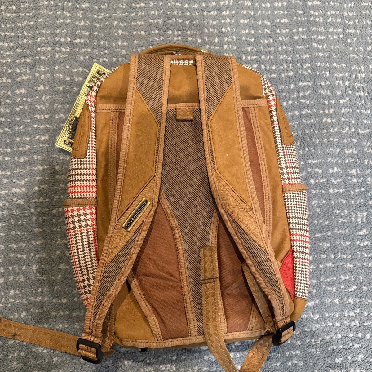 Sprayground Sprayground Backpack Limited Edition Plaid Brown FauxLeather Size ONE SIZE - 2 Thumbnail