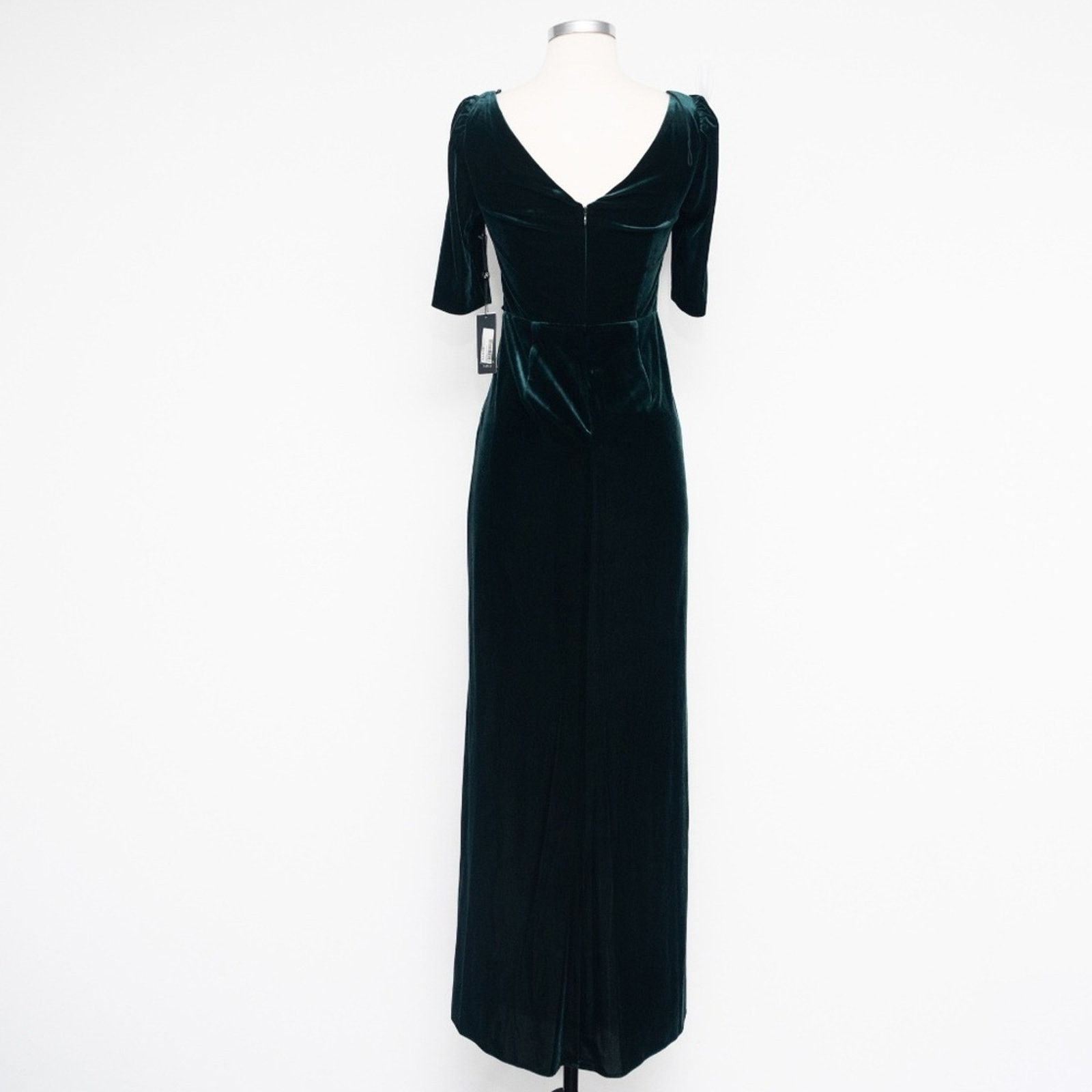 Adrianna Papell Adrianna Papell. Shirred Velvet Gown. Size XS / US 0-2 / IT 36-38 - 2 Thumbnail