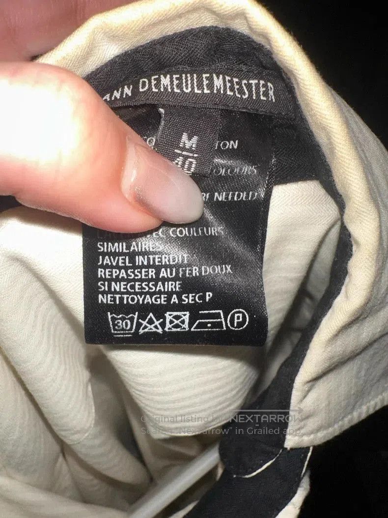 Ann Demeulemeester Ann Demeulemeester Asymmetric White Shirt . Size US M / EU 48-50 / 2 - 3 Thumbnail