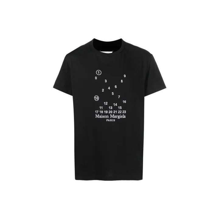 Maison Margiela Maison Margiela FW22 Black Logo Short-Sleeve T-Shirt 0079 Size US S / EU 44-46 / 1 - 1 Thumbnail