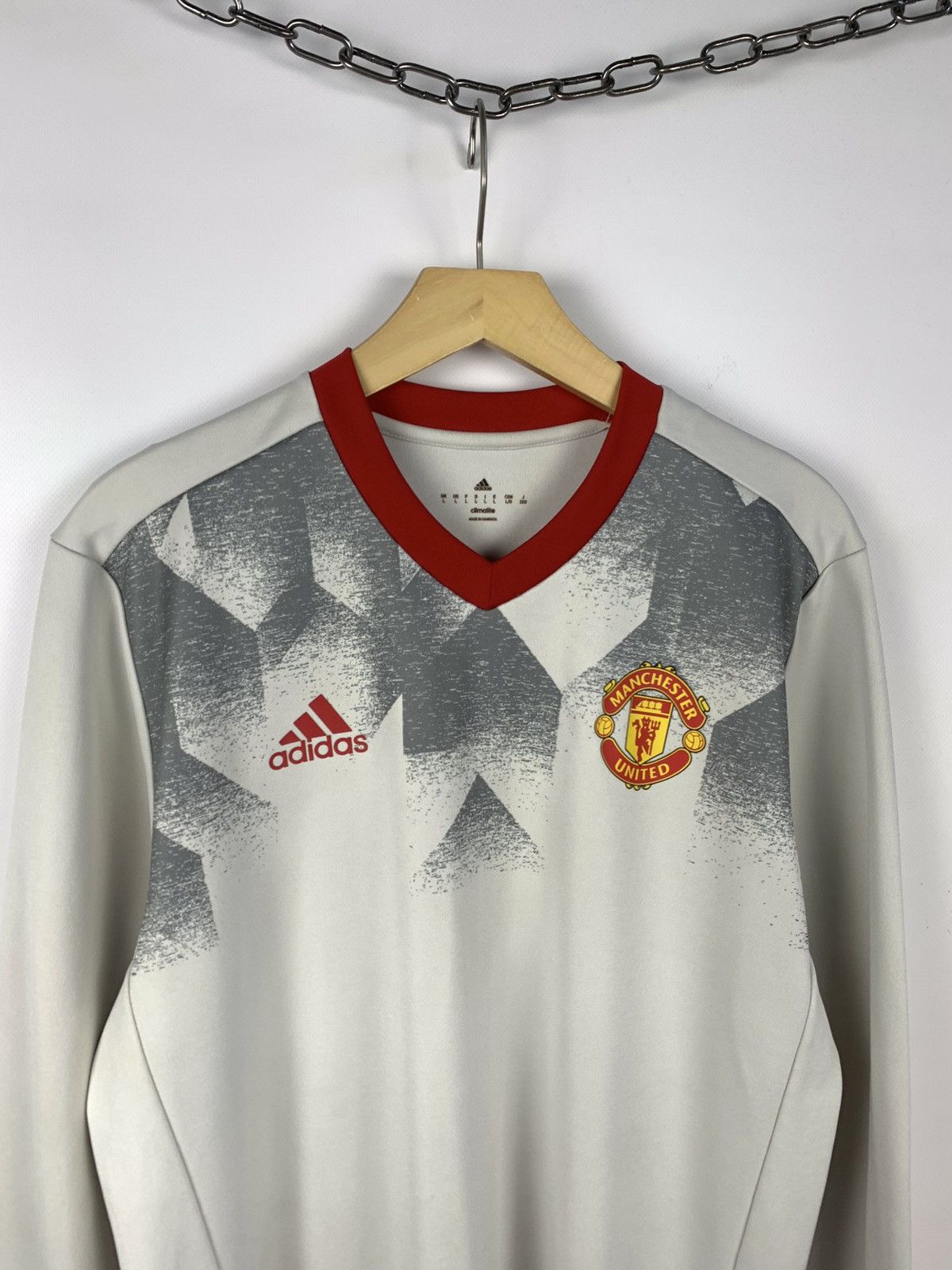 Adidas Vintage Adidas Manchester United Sports Soccer Long Sleeve Size US L / EU 52-54 / 3 - 2 Thumbnail