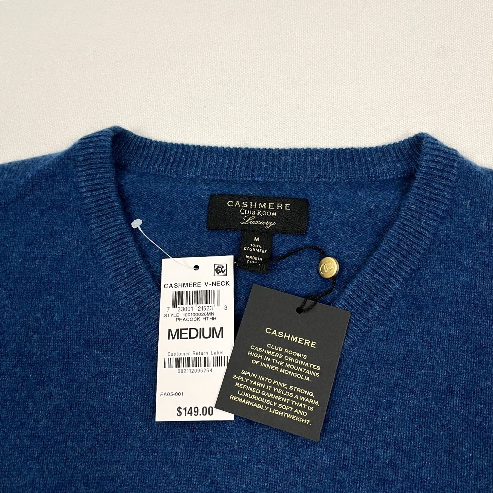Club Room VINTAGE? No. Output restricted: Sorry I cannot determine. Size US M / EU 48-50 / 2 - 2 Thumbnail