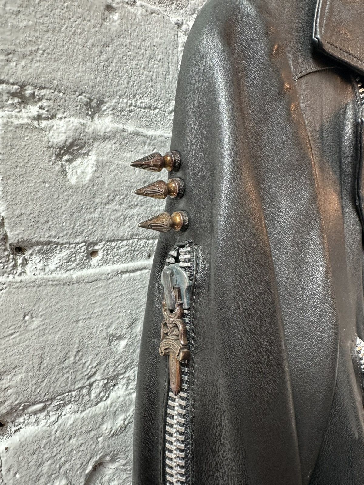 Chrome Hearts CHROME HEARTS 1-1 CUSTOM LEATHER JACKET Size M / US 6-8 / IT 42-44 - 4 Thumbnail