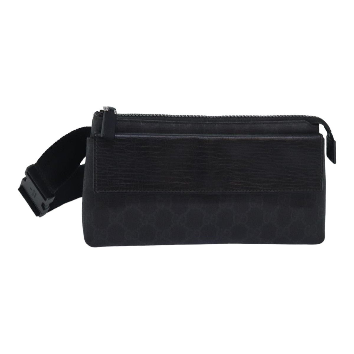 Gg Supreme Black Canvas Shoulder Bag (Pre-Owned)