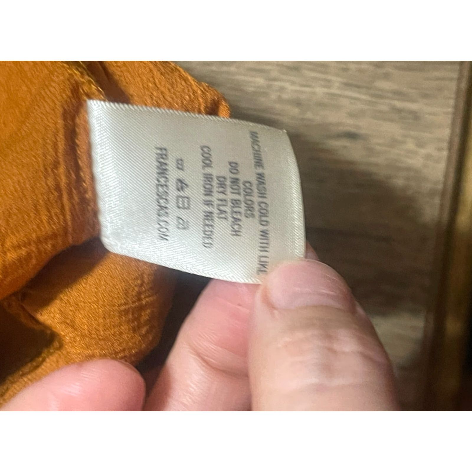 Vintage Harper Shorts Women's Size Small Orange Tie Waist Button Front Casual Modern Paperbag Spring SummerFall Womens Size 28" / US 6 / IT 42 - 6 Thumbnail