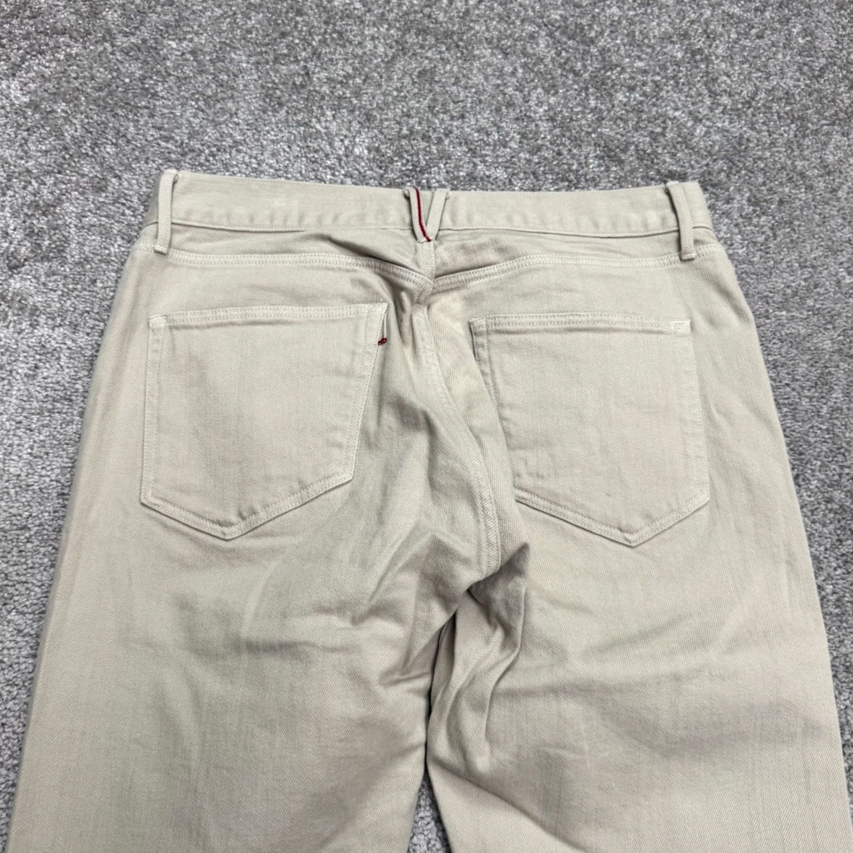 Orvis 3x1 NYC Beachwood Denim Pants Mens 29 Beige Straight Leg Cotton Casual Stretch Size US 29 - 4 Thumbnail