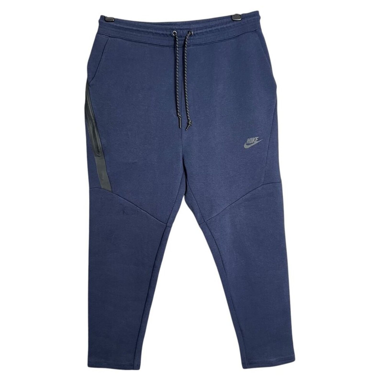 Nike Nike Tech Fleece Jogger Navy Short Cargo Zip Pocket Size L Size US 31 - 1 Thumbnail