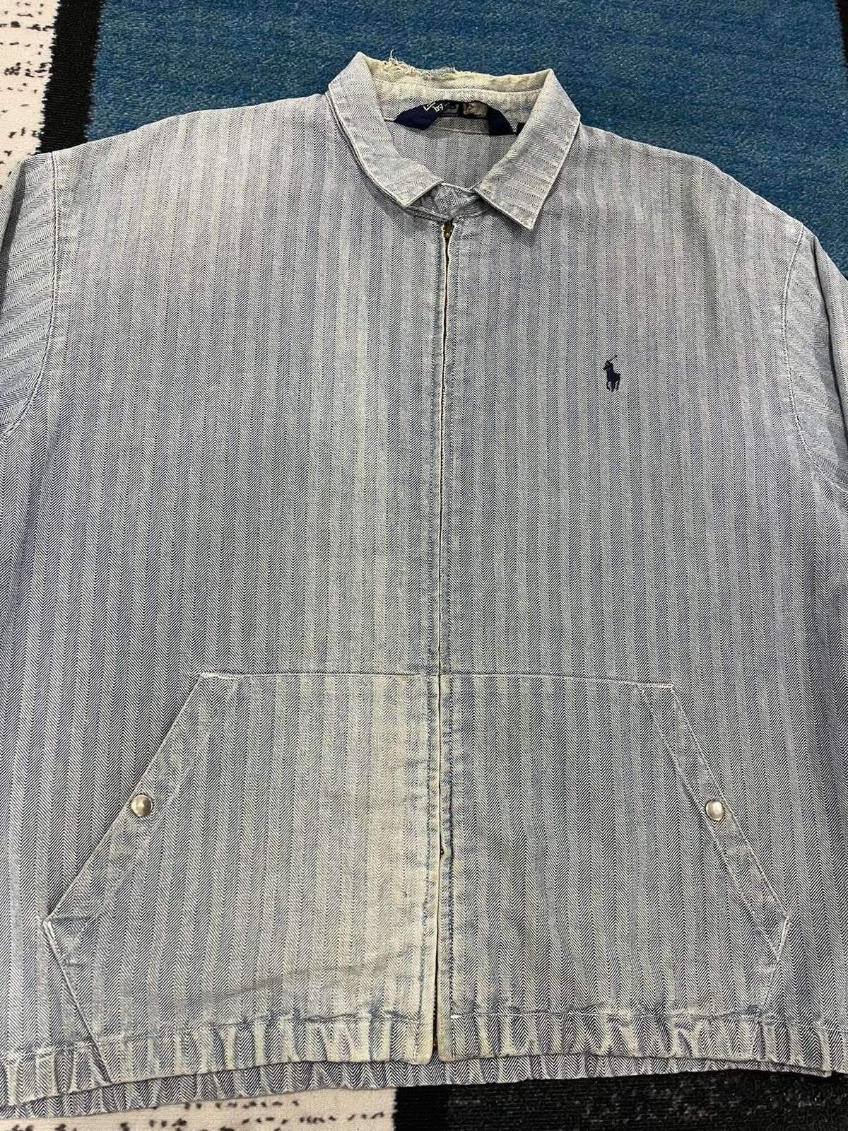 Polo Ralph Lauren Vintage Polo Ralph Lauren Distressed Zipper Jacket Size US L / EU 52-54 / 3 - 5 Thumbnail