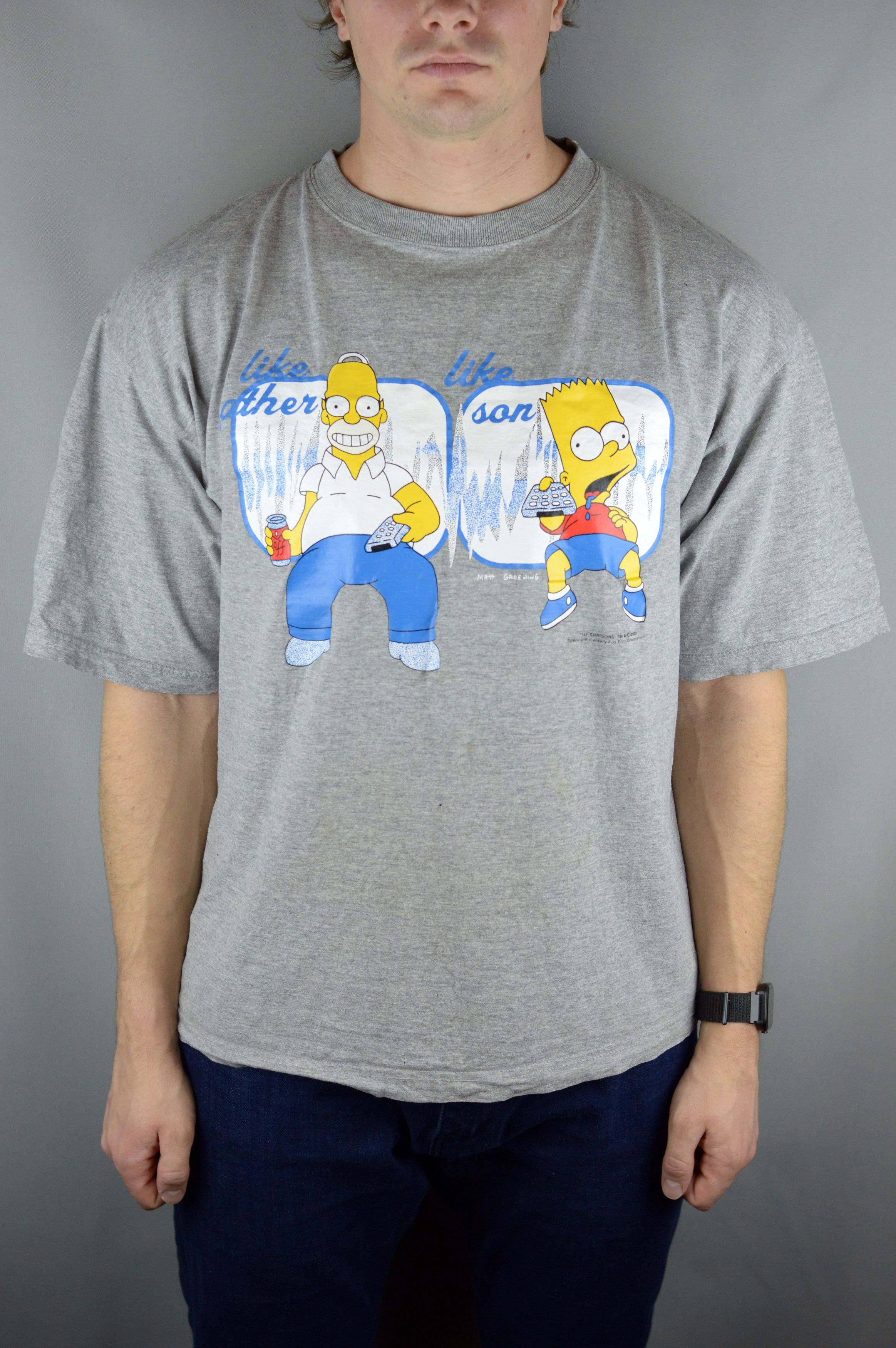 The Simpsons × Vintage Vintage The Simpsons Like Father Like Son 2000 t shirt Size US M / EU 48-50 / 2 - 1 Thumbnail