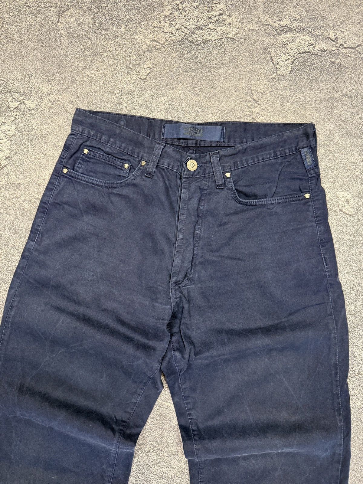 Jean × Versace Jeans Couture × Vintage Classic Dark Blue Versace Jeans Couture Pants 32 Size Size US 32 / EU 48 - 4 Thumbnail