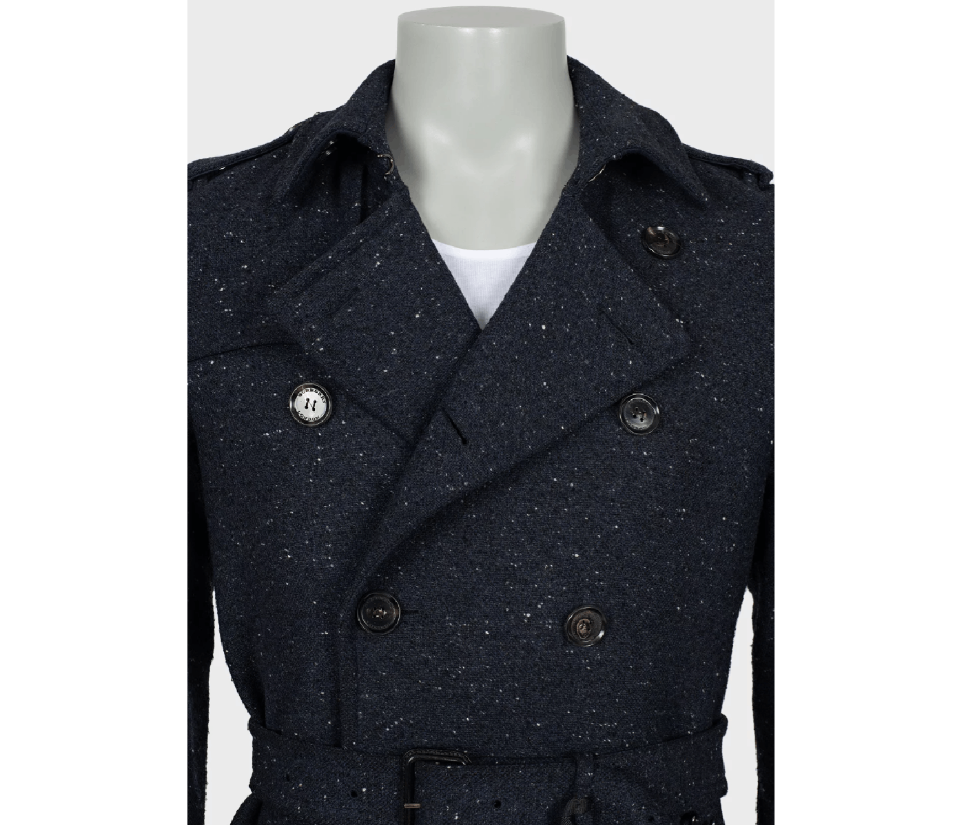 Burberry Burberry Blue Wool Coat IT46 S Size US S / EU 44-46 / 1 - 4 Thumbnail
